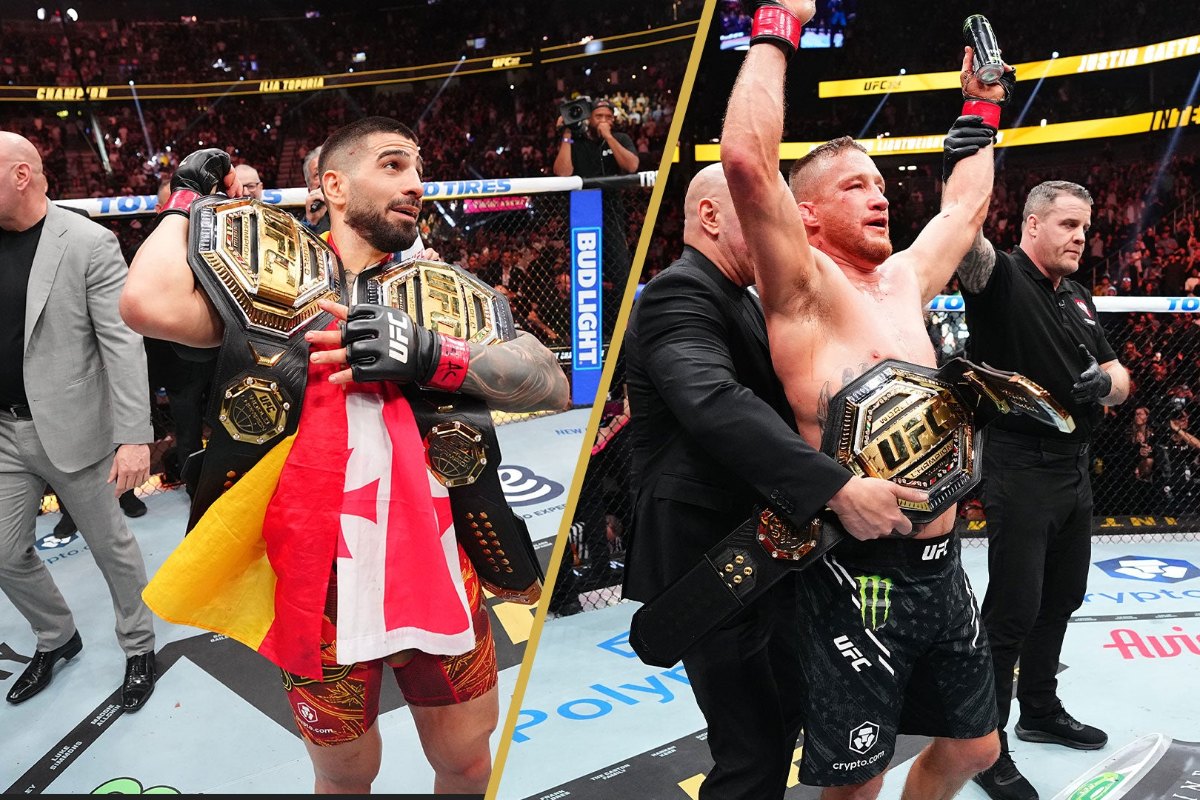 Ilia Topuria et Justin Gaethje